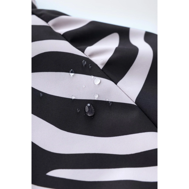 ВОДОНЕПРОНИЦАЕМАЯ И ВЕТРОЗАЩИТНАЯ ЛЫЖНАЯ КУРТКА С ПРИНТОМ ЗЕБРЫ