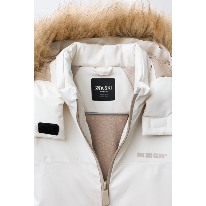 Длинный комбинезон с капюшоном из искусственного меха, водонепроницаемый и ветрозащитный, коллекция горнолыжной одежды recco®