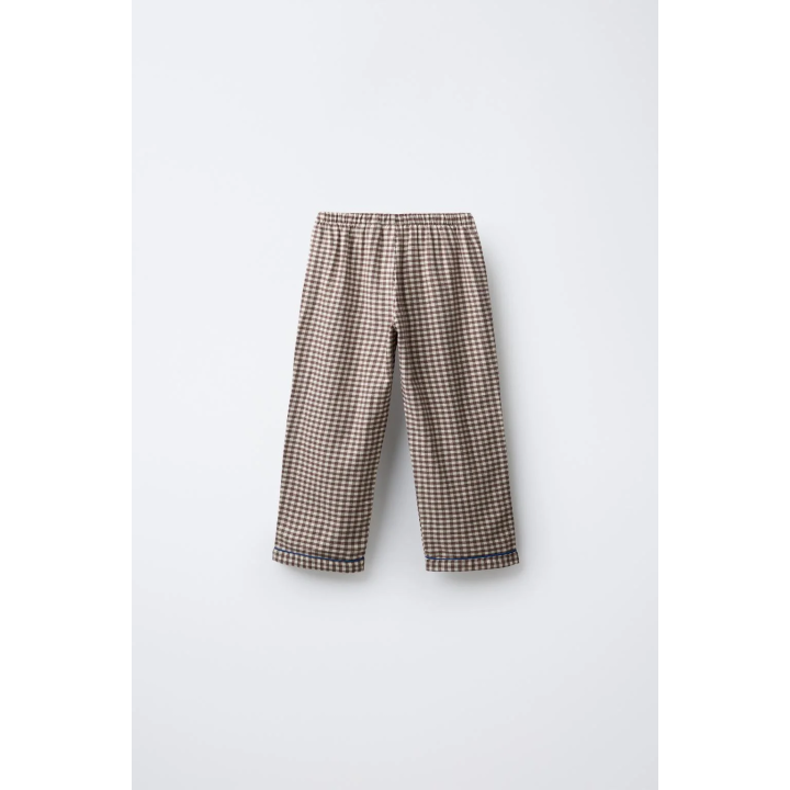 3–6 ЛЕТ/ ФЛАНЕЛЕВАЯ ПИЖАМА В КЛЕТКУ ВИШИ