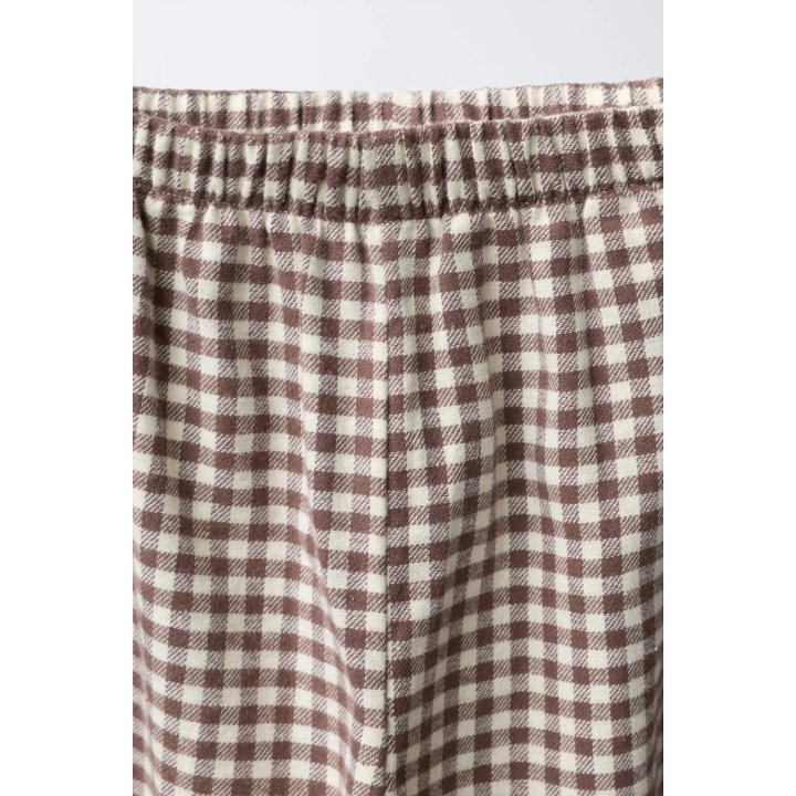 3–6 ЛЕТ/ ФЛАНЕЛЕВАЯ ПИЖАМА В КЛЕТКУ ВИШИ