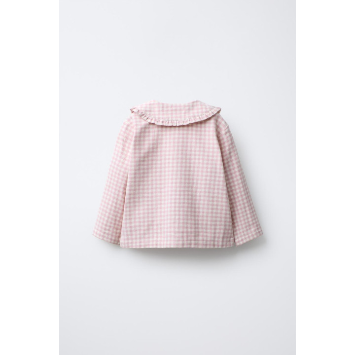 Пижама из фланели в клетку для девочек 3-6 лет