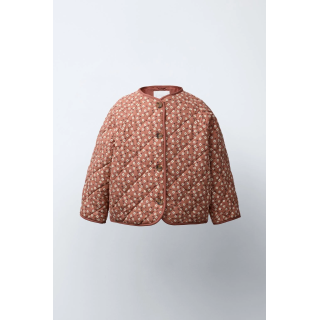 КУРТКА ИЗ НЕЙЛОНА С ЦВЕТОЧНЫМ ПРИНТОМ