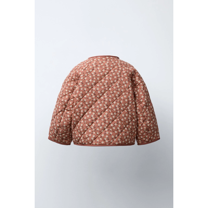 КУРТКА ИЗ НЕЙЛОНА С ЦВЕТОЧНЫМ ПРИНТОМ