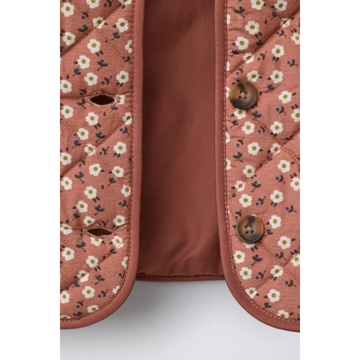 КУРТКА ИЗ НЕЙЛОНА С ЦВЕТОЧНЫМ ПРИНТОМ