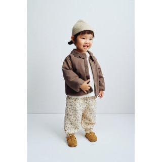 СТЕГАНАЯ КУРТКА С ВОРОТНИКОМ ИЗ КРУЖЕВА КРОШЕ