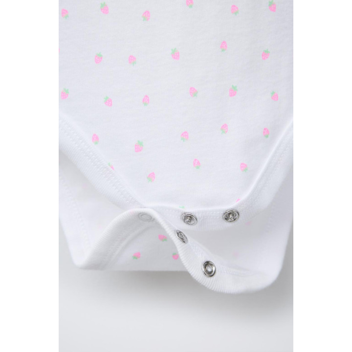 5-пачка боди с ягодным принтом