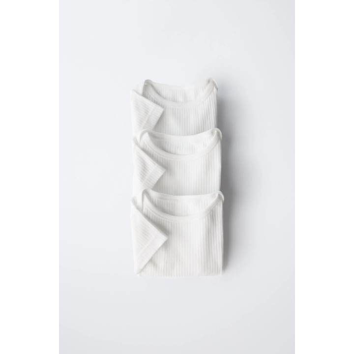 3-пачка базовых боди с круглым вырезом