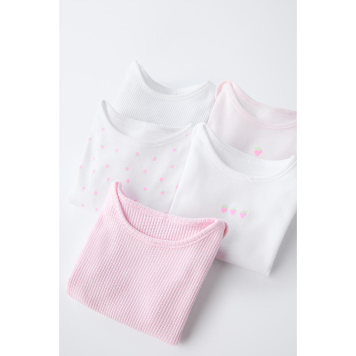 5-пачка боди с ягодным принтом