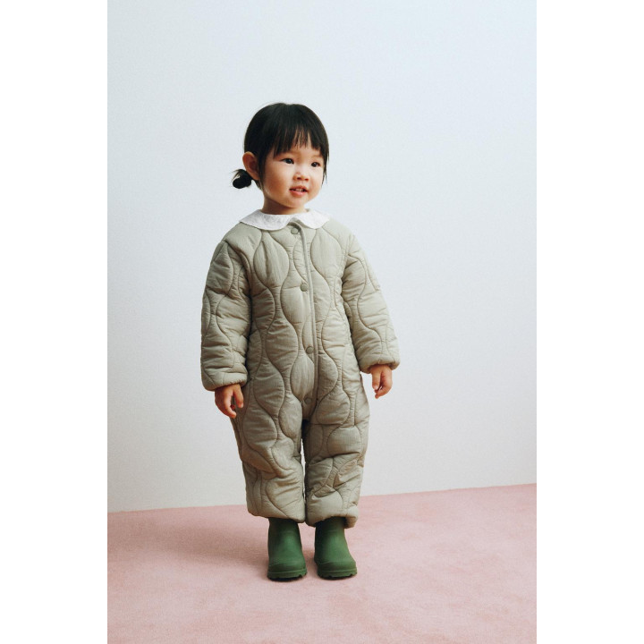 ДЛИННЫЙ СТЕГАНЫЙ КОМБИНЕЗОН