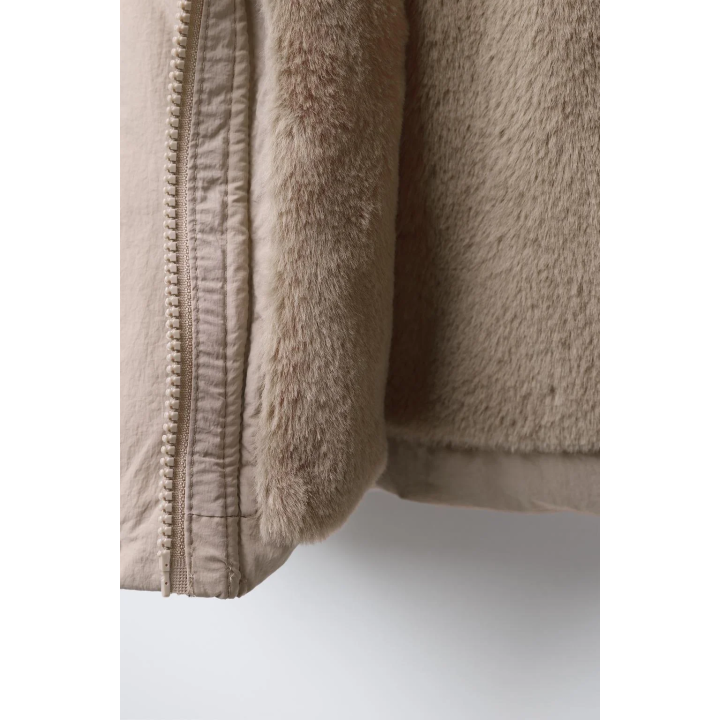 ПУХОВИК WATER REPELLENT С ОТСТЕГИВАЮЩИМСЯ МЕХОВЫМ КАПЮШОНОМ