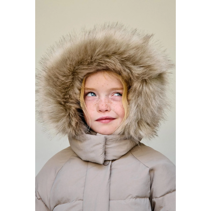 ПУХОВИК WATER REPELLENT С ОТСТЕГИВАЮЩИМСЯ МЕХОВЫМ КАПЮШОНОМ