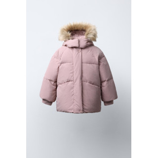 ПУХОВИК WATER REPELLENT С ОТСТЕГИВАЮЩИМСЯ МЕХОВЫМ КАПЮШОНОМ