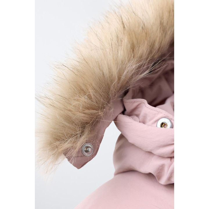 ПУХОВИК WATER REPELLENT С ОТСТЕГИВАЮЩИМСЯ МЕХОВЫМ КАПЮШОНОМ