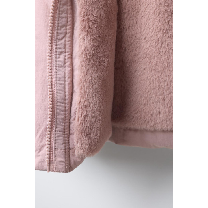 ПУХОВИК WATER REPELLENT С ОТСТЕГИВАЮЩИМСЯ МЕХОВЫМ КАПЮШОНОМ