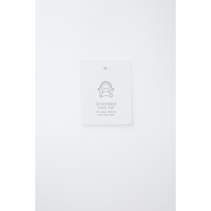 ПУХОВИК WATER REPELLENT С ОТСТЕГИВАЮЩИМСЯ МЕХОВЫМ КАПЮШОНОМ