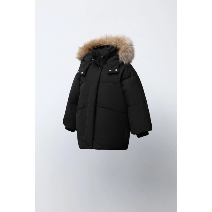 ПУХОВИК WATER REPELLENT С ОТСТЕГИВАЮЩИМСЯ МЕХОВЫМ КАПЮШОНОМ