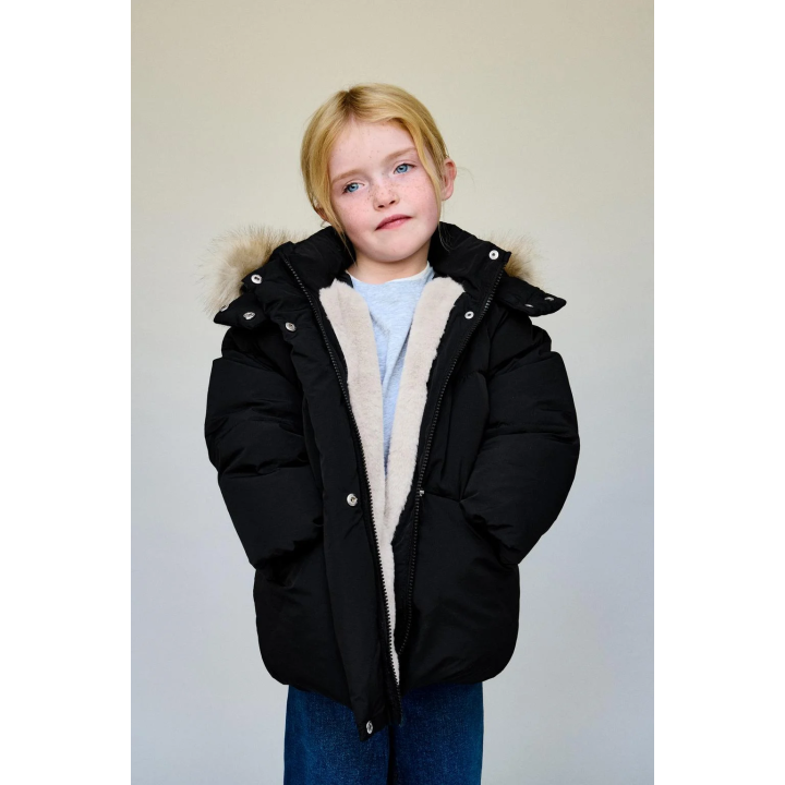 ПУХОВИК WATER REPELLENT С ОТСТЕГИВАЮЩИМСЯ МЕХОВЫМ КАПЮШОНОМ