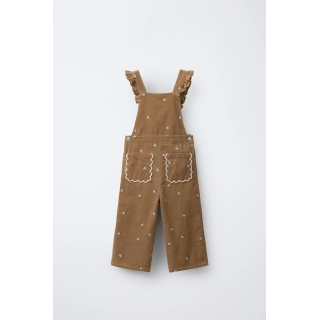 ДЛИННЫЙ ВЕЛЬВЕТОВЫЙ КОМБИНЕЗОН С ВЫШИВКОЙ «ЦВЕТЫ»