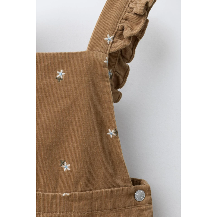 ДЛИННЫЙ ВЕЛЬВЕТОВЫЙ КОМБИНЕЗОН С ВЫШИВКОЙ «ЦВЕТЫ»