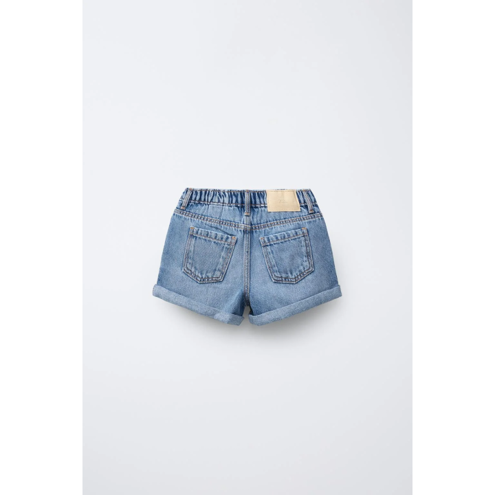 ДЖИНСОВЫЕ ШОРТЫ С ВЫСОКОЙ ПОСАДКОЙ