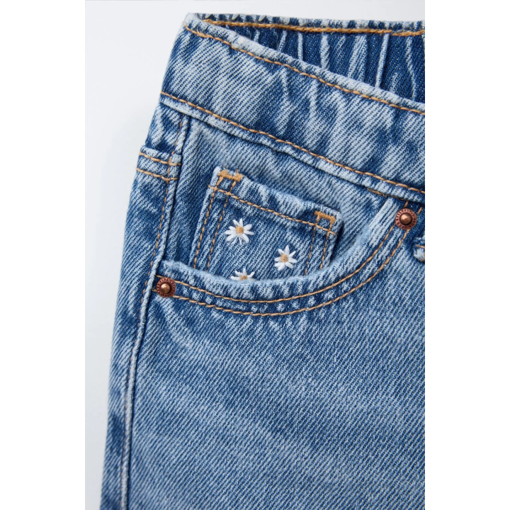 ДЖИНСОВЫЕ ШОРТЫ С ВЫСОКОЙ ПОСАДКОЙ