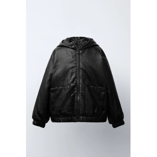 СТЕГАНАЯ КУРТКА ИЗ ИСКУССТВЕННОЙ КОЖИ