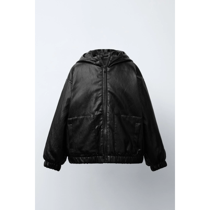 СТЕГАНАЯ КУРТКА ИЗ ИСКУССТВЕННОЙ КОЖИ