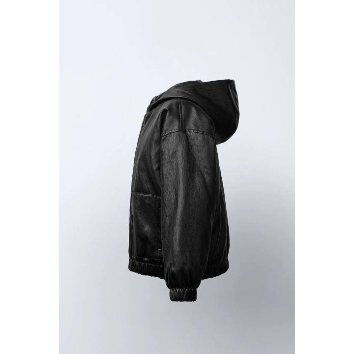 СТЕГАНАЯ КУРТКА ИЗ ИСКУССТВЕННОЙ КОЖИ