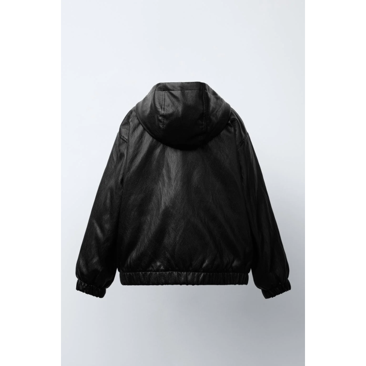 СТЕГАНАЯ КУРТКА ИЗ ИСКУССТВЕННОЙ КОЖИ