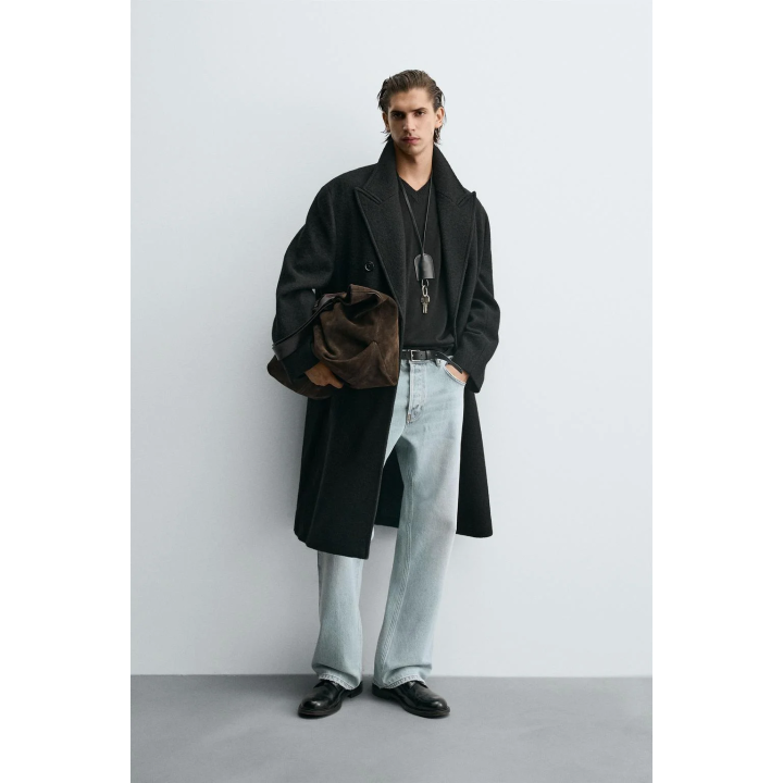 ШЕРСТЯНОЕ ПАЛЬТО ИЗ ТЕКСТИЛЯ БУКЛЕ