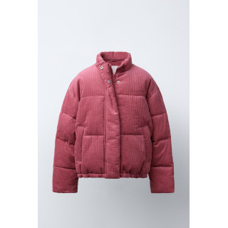 СТЕГАНАЯ ВЕЛЬВЕТОВАЯ КУРТКА С ВЫШИВКОЙ