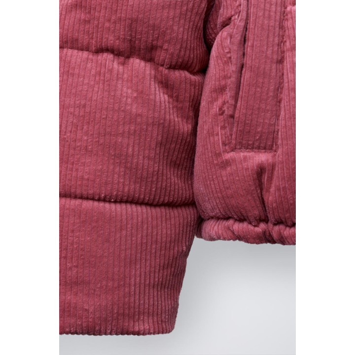 СТЕГАНАЯ ВЕЛЬВЕТОВАЯ КУРТКА С ВЫШИВКОЙ