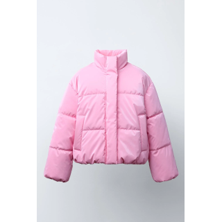 СТЕГАНАЯ КУРТКА С БЛЕСТЯЩЕЙ ОТДЕЛКОЙ