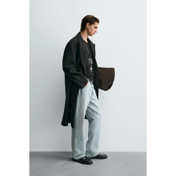 ШЕРСТЯНОЕ ПАЛЬТО ИЗ ТЕКСТИЛЯ БУКЛЕ