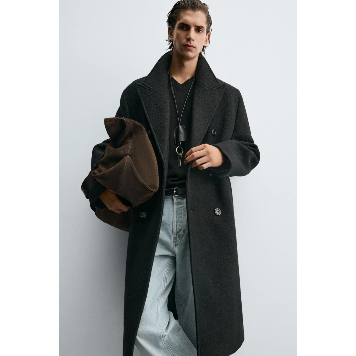 ШЕРСТЯНОЕ ПАЛЬТО ИЗ ТЕКСТИЛЯ БУКЛЕ