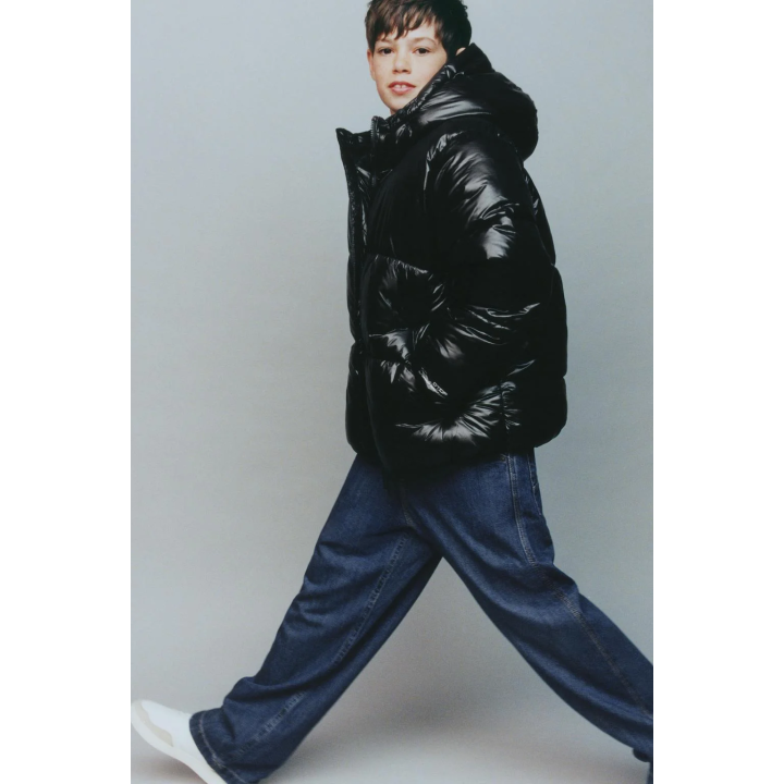 СТЕГАНОЕ ПАЛЬТО С КАПЮШОНОМ WATER REPELLENT