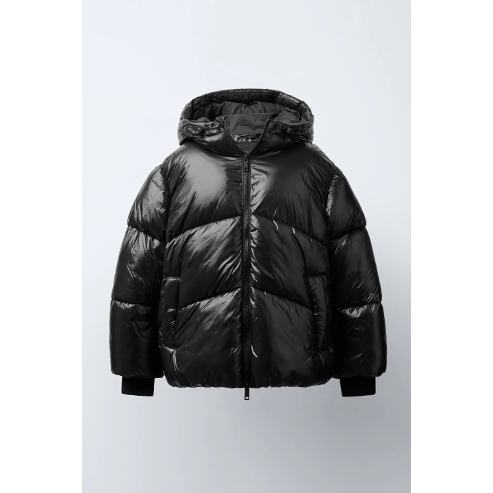 СТЕГАНОЕ ПАЛЬТО С КАПЮШОНОМ WATER REPELLENT