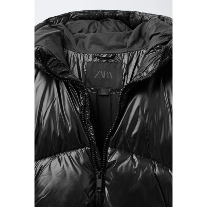 СТЕГАНОЕ ПАЛЬТО С КАПЮШОНОМ WATER REPELLENT