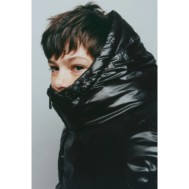 СТЕГАНОЕ ПАЛЬТО С КАПЮШОНОМ WATER REPELLENT