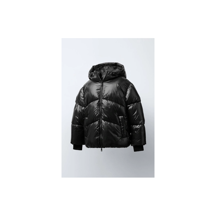 СТЕГАНОЕ ПАЛЬТО С КАПЮШОНОМ WATER REPELLENT