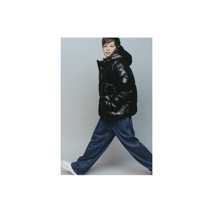 СТЕГАНОЕ ПАЛЬТО С КАПЮШОНОМ WATER REPELLENT