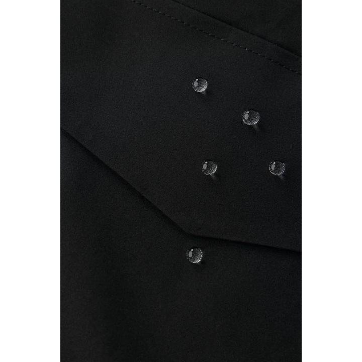 LONG 50% FEATHER AND 50% DOWN WATER-REPELLENT PUFFER JACKET WITH DETACHABLE FAUX FUR HOODIE