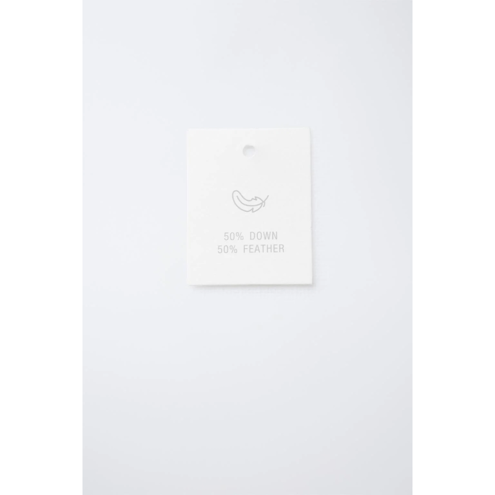 LONG 50% FEATHER AND 50% DOWN WATER-REPELLENT PUFFER JACKET WITH DETACHABLE FAUX FUR HOODIE