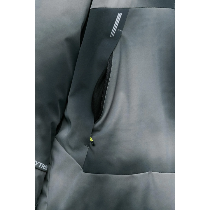 Куртка с капюшоном, tie dye, ветронепроницаемая и водонепроницаемая, коллекция лыжной экипировки с системой recco®