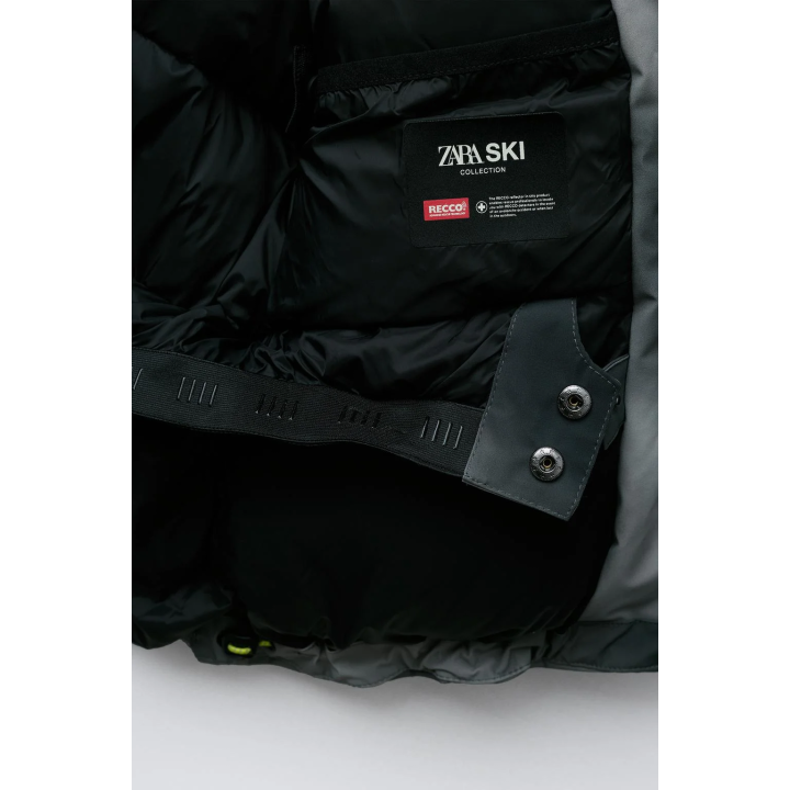 Куртка с капюшоном, tie dye, ветронепроницаемая и водонепроницаемая, коллекция лыжной экипировки с системой recco®