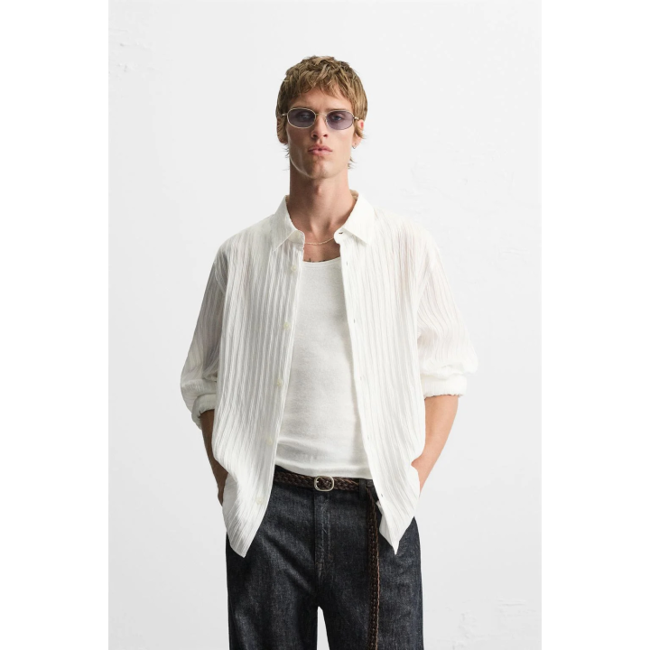 ЖАККАРДОВАЯ РУБАШКА В ПОЛОСКУ