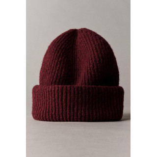 Шапка с отворотом из основной вязки