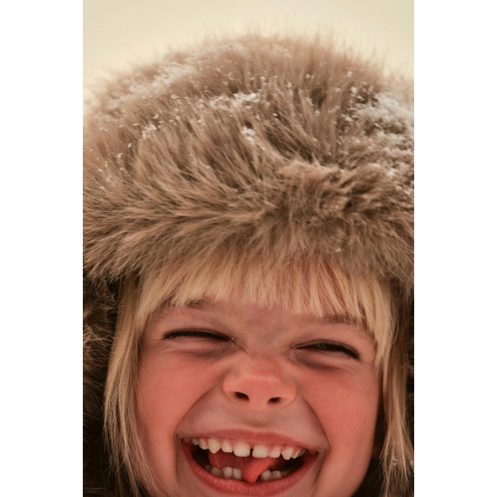 Шапка из искусственного меха коллекции ski