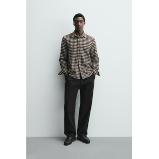 Рубашка в клетку с карманом