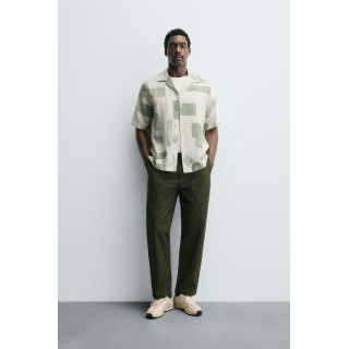 Рубашка с абстрактным принтом